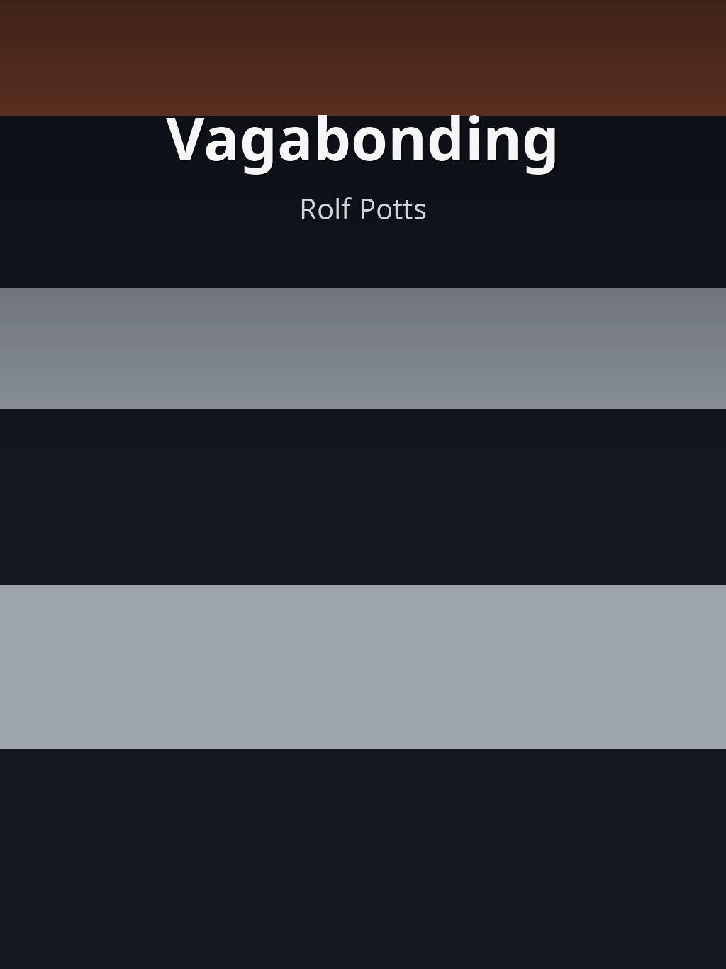 Vagabonding by Rolf Potts book cover