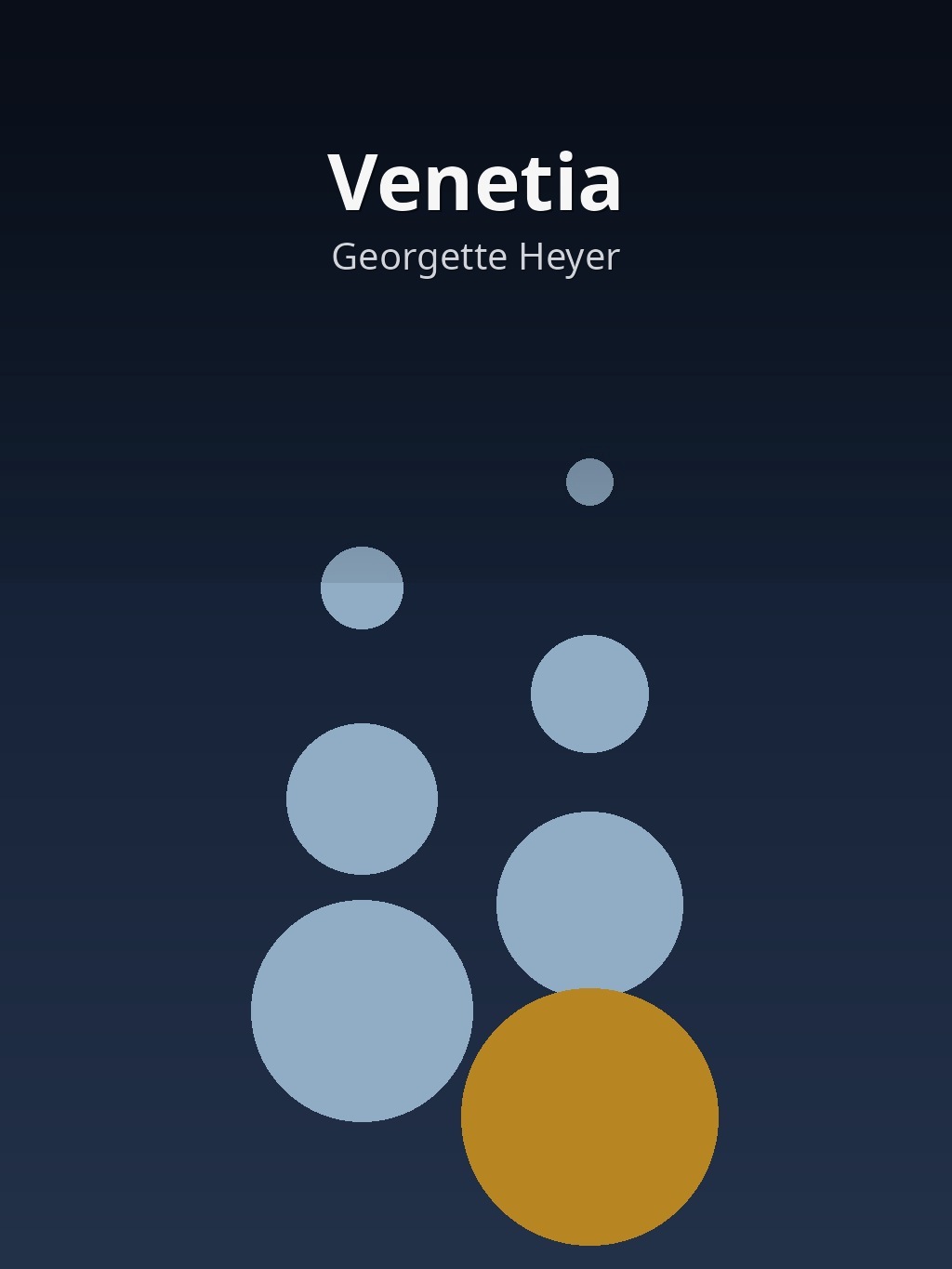 Venetia by Georgette Heyer book cover