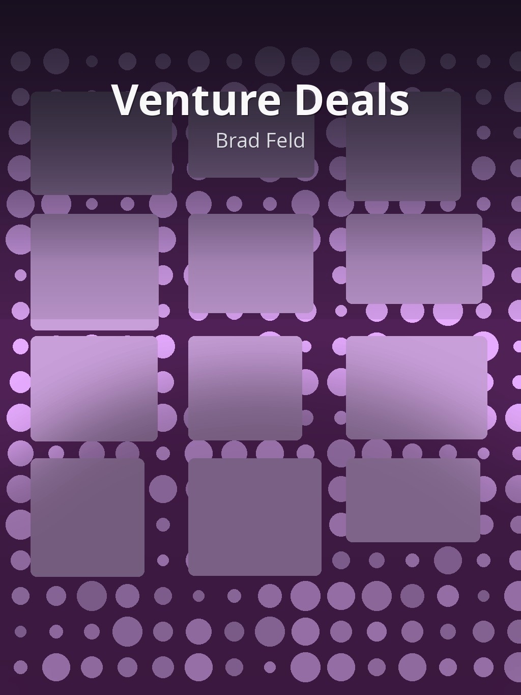 Venture Deals by Brad Feld book cover