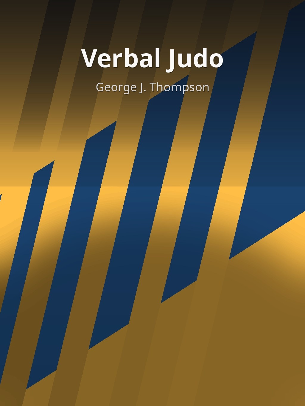 Verbal Judo by George J. Thompson book cover