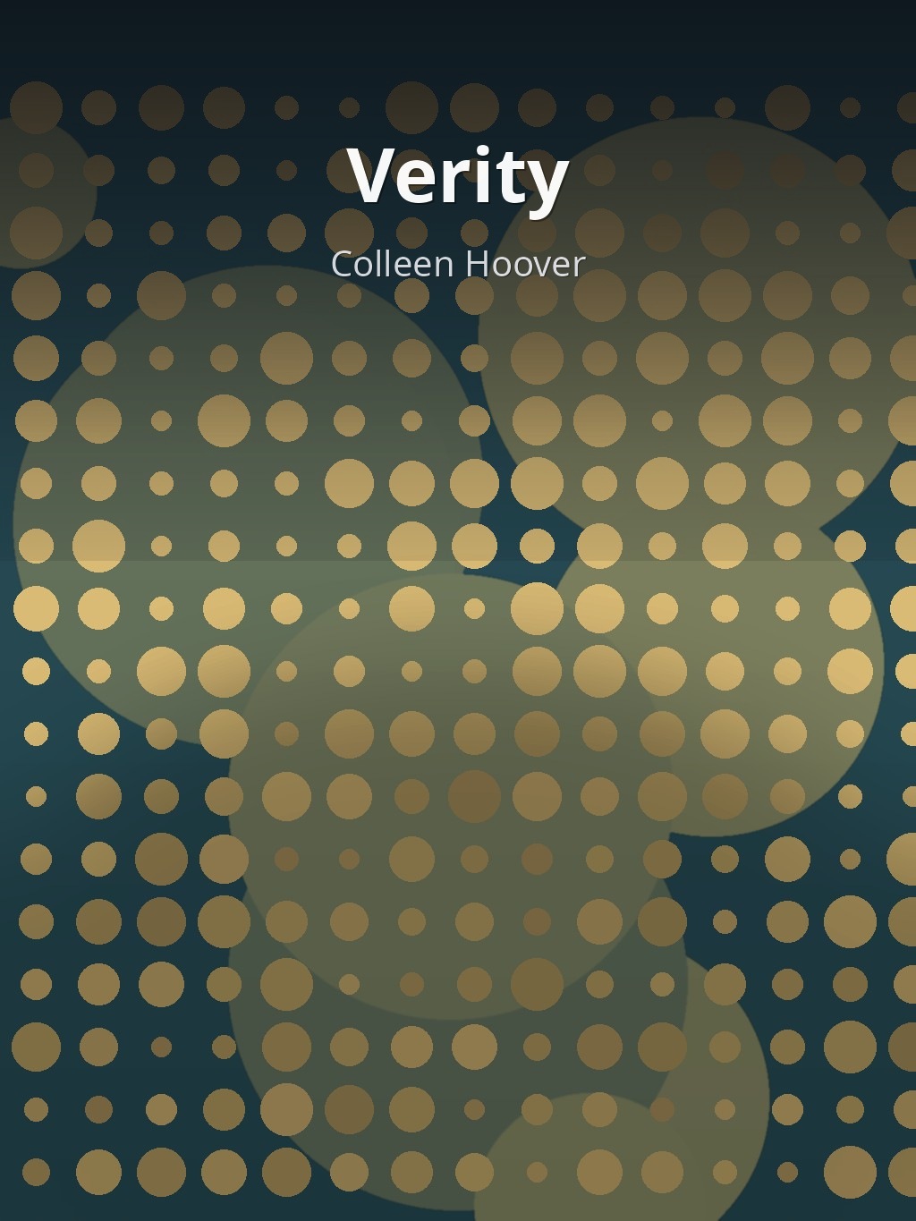Verity by Colleen Hoover book cover