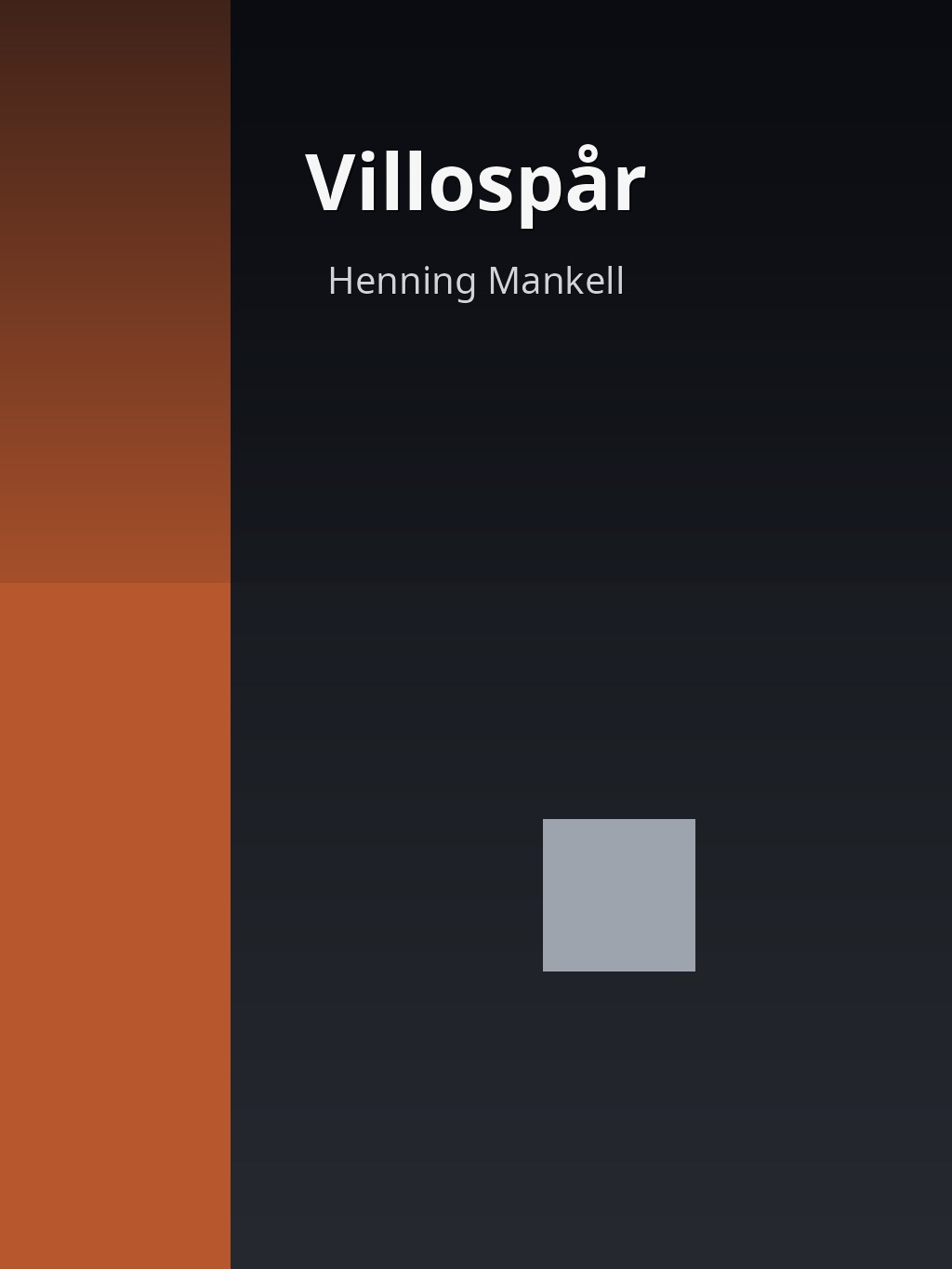 Villospår by Henning Mankell book cover
