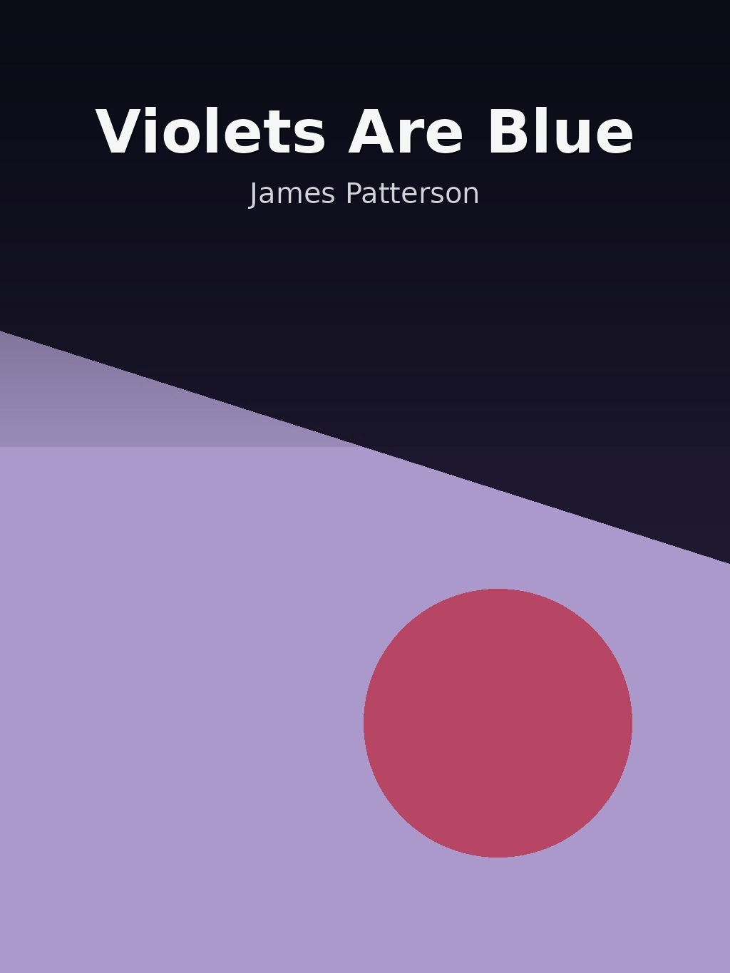 Violets Are Blue by James Patterson book cover