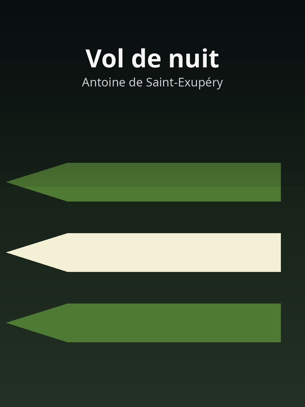 Vol de nuit by Antoine de Saint-Exupéry book cover