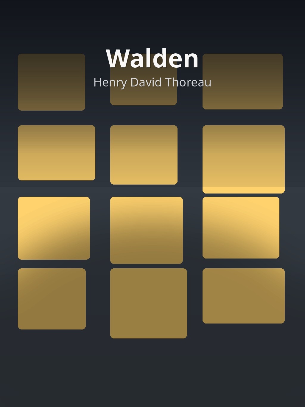Walden by Henry David Thoreau book cover