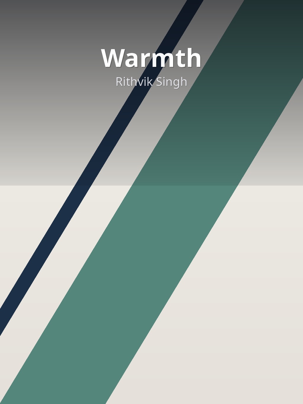 Warmth by Rithvik Singh book cover