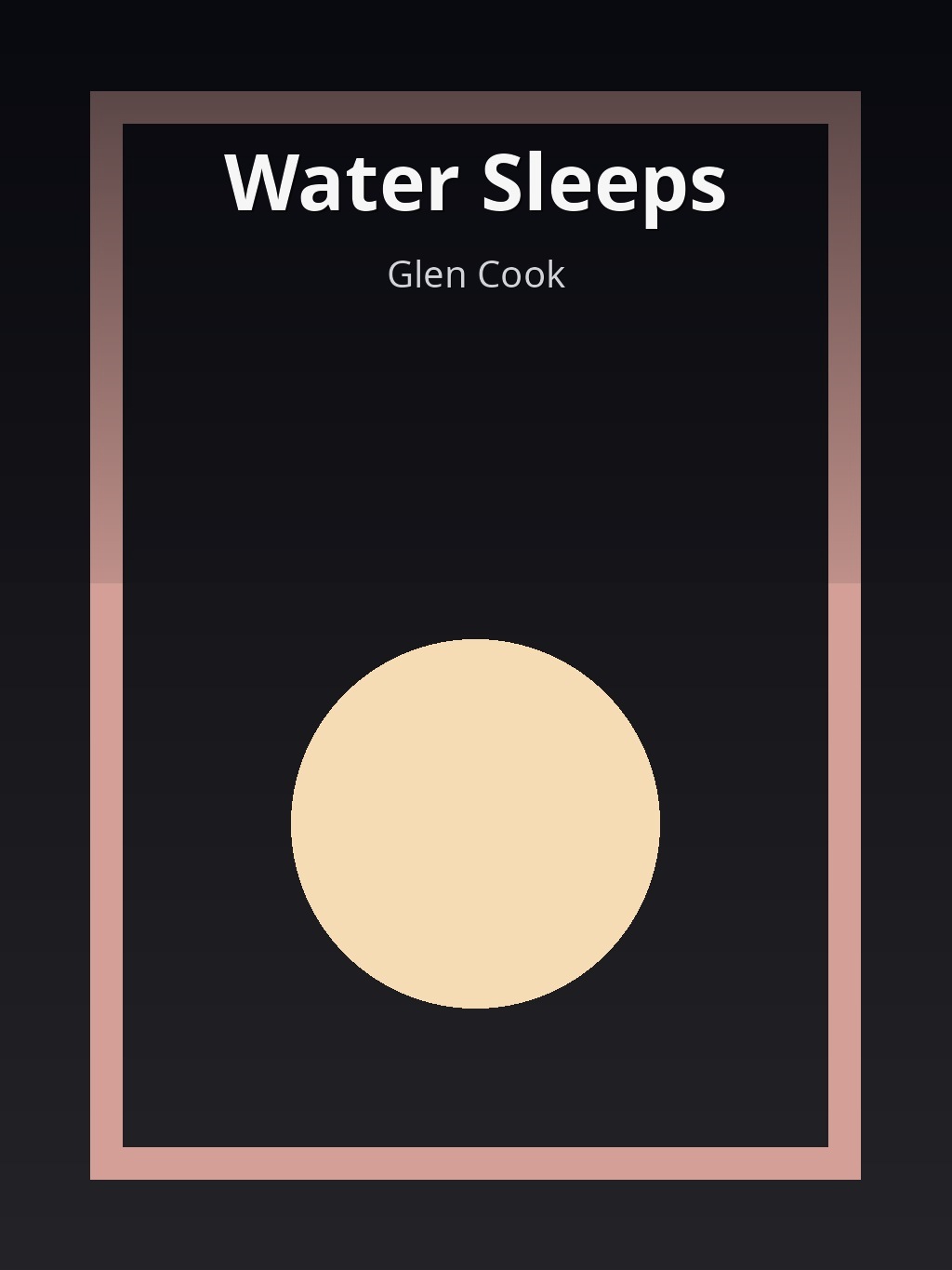 Water Sleeps by Glen Cook book cover