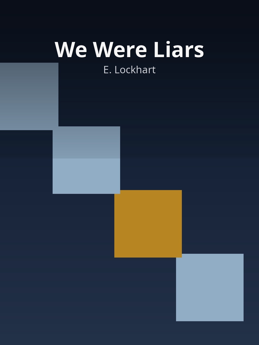 We Were Liars by E. Lockhart book cover