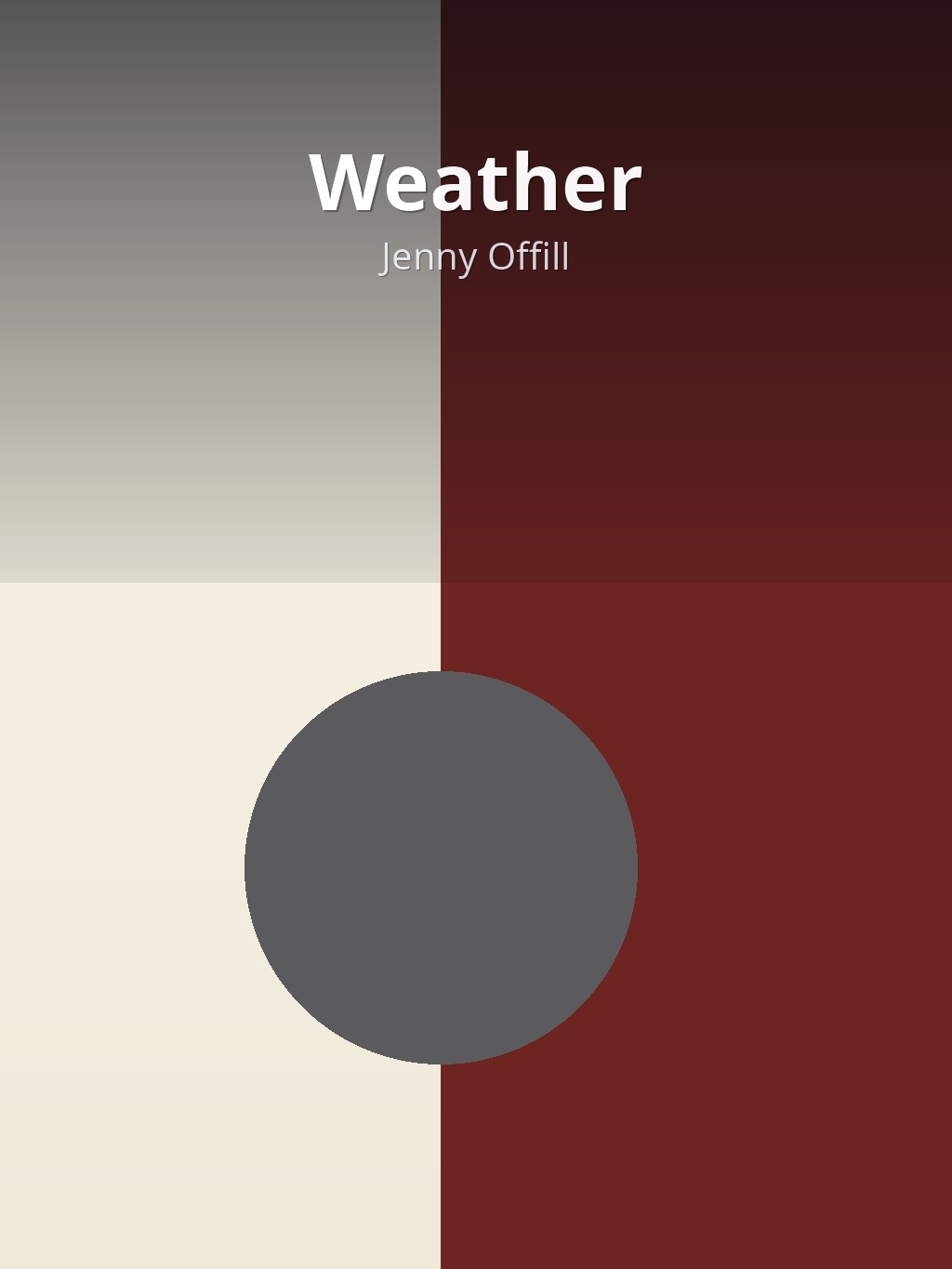 Weather by Jenny Offill book cover