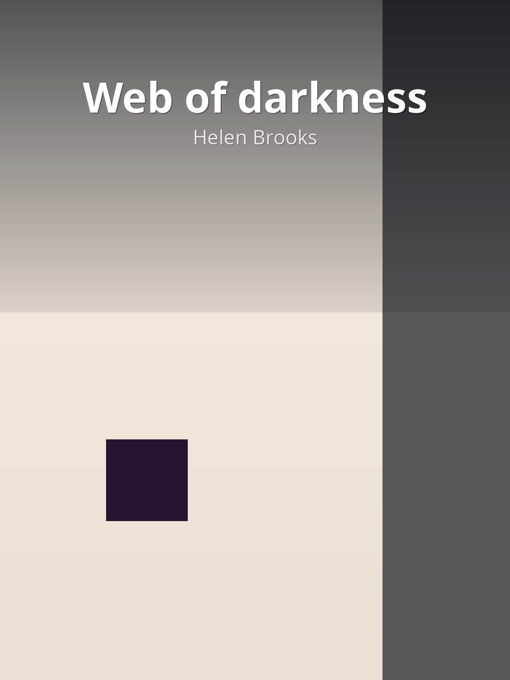 Web of darkness by Helen Brooks book cover