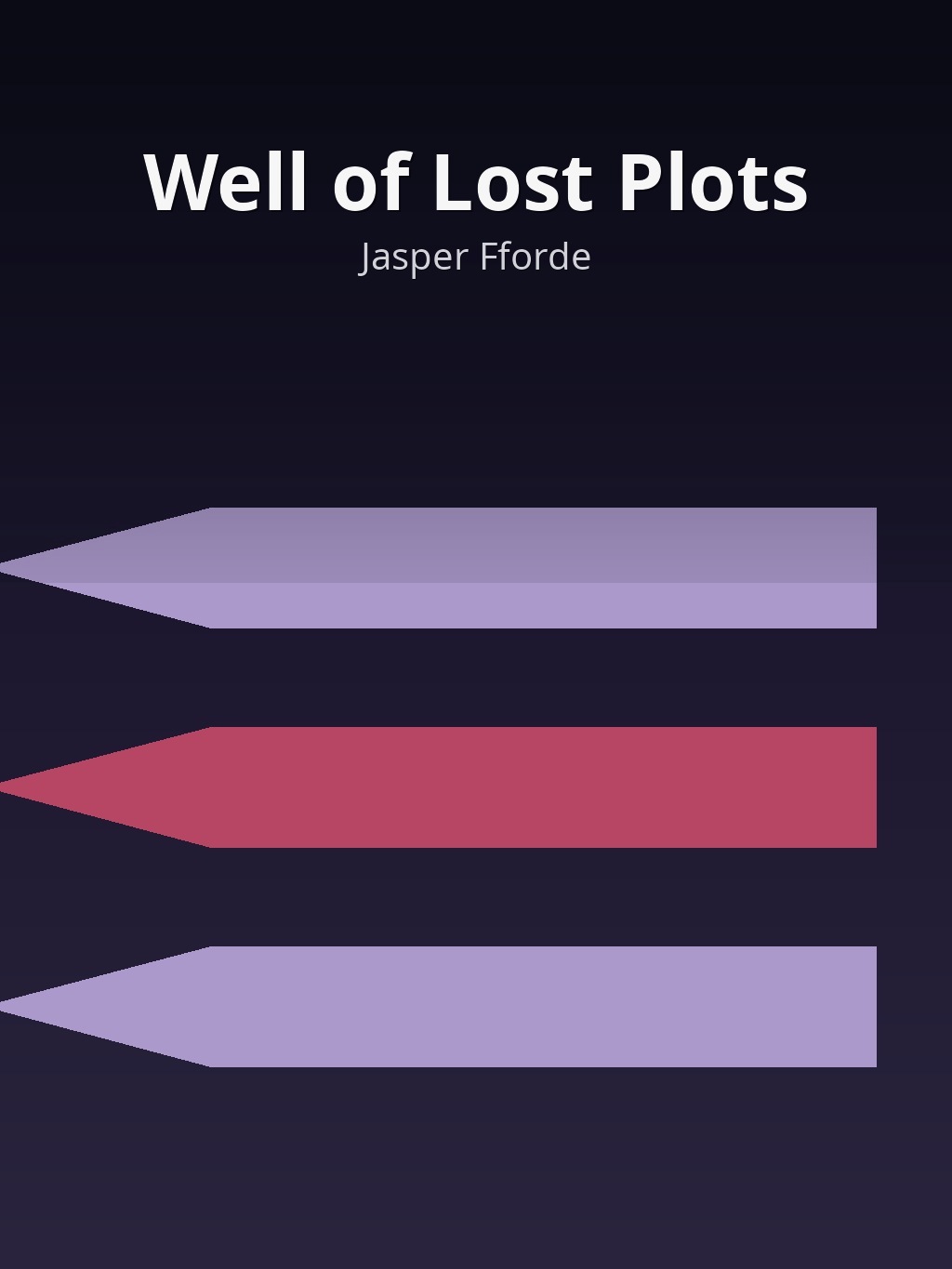 Well of Lost Plots by Jasper Fforde book cover
