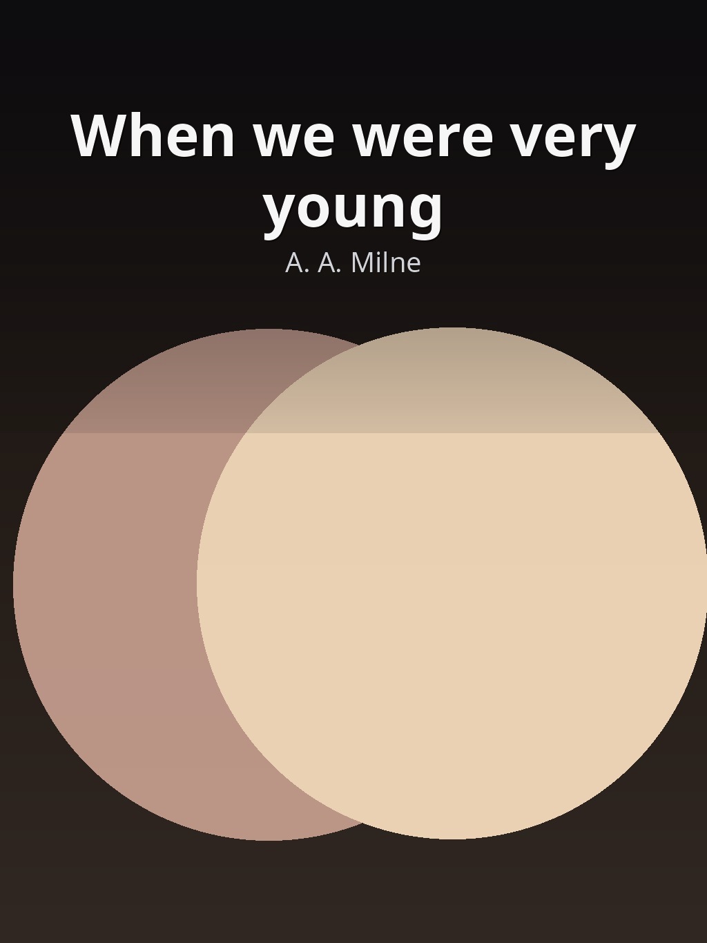 When we were very young by A. A. Milne book cover