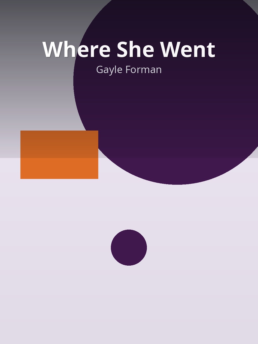 Where She Went by Gayle Forman book cover