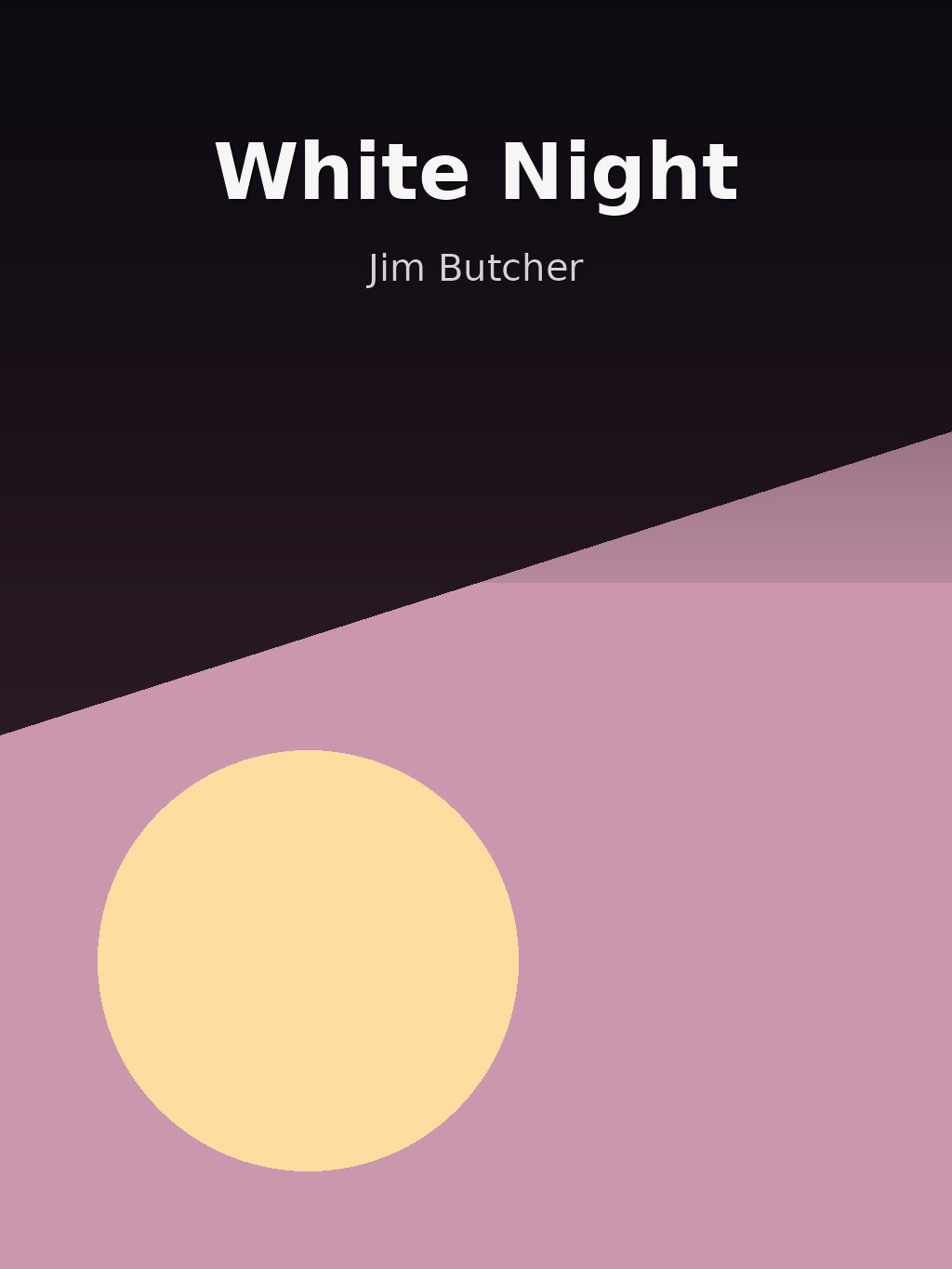 White Night by Jim Butcher book cover