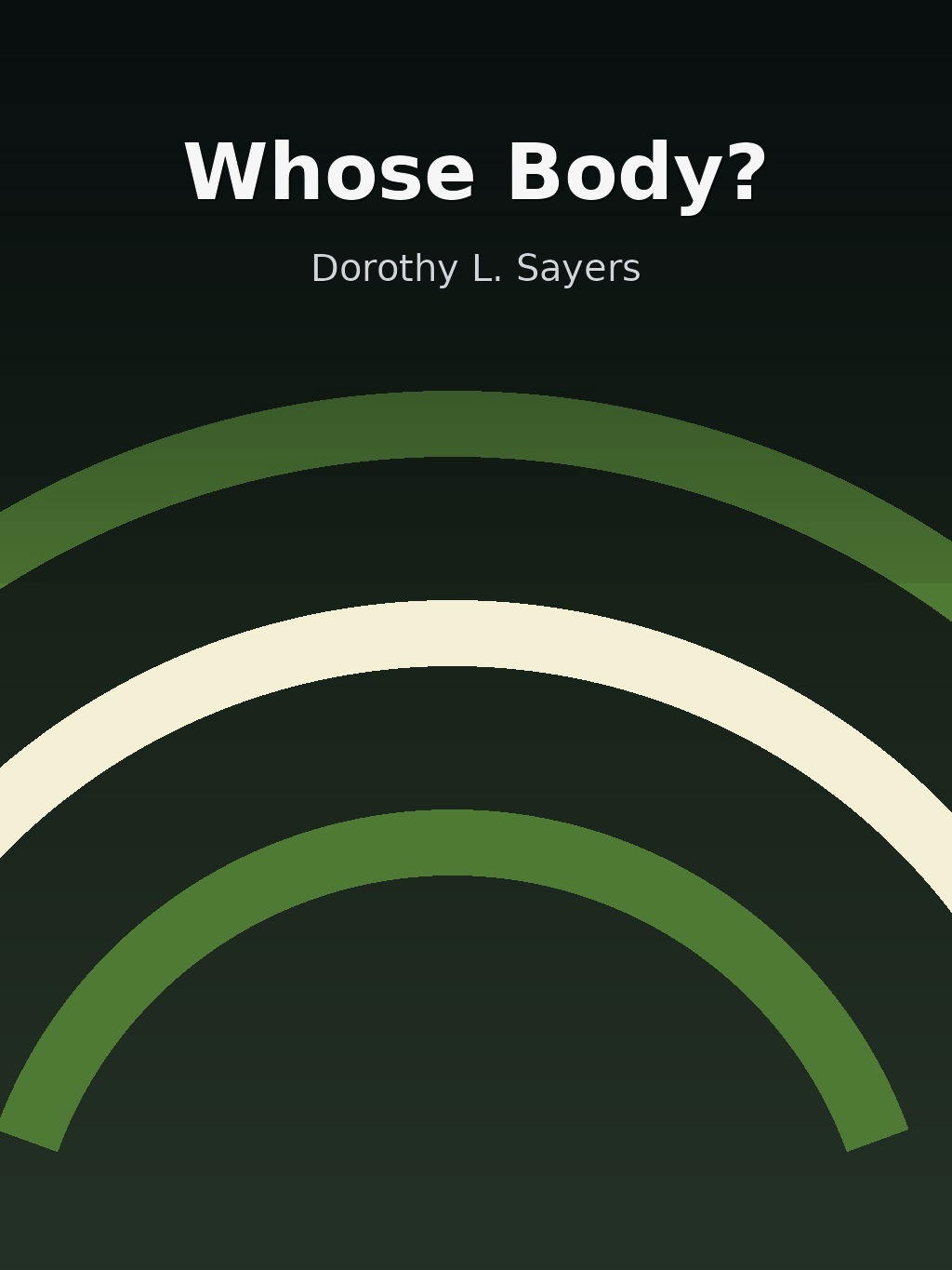 Whose Body? by Dorothy L. Sayers book cover