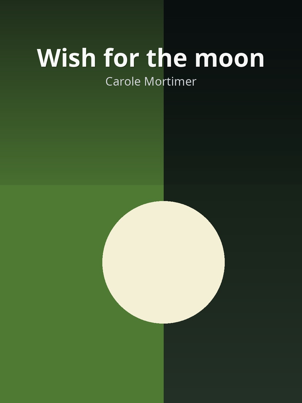 Wish for the moon by Carole Mortimer book cover