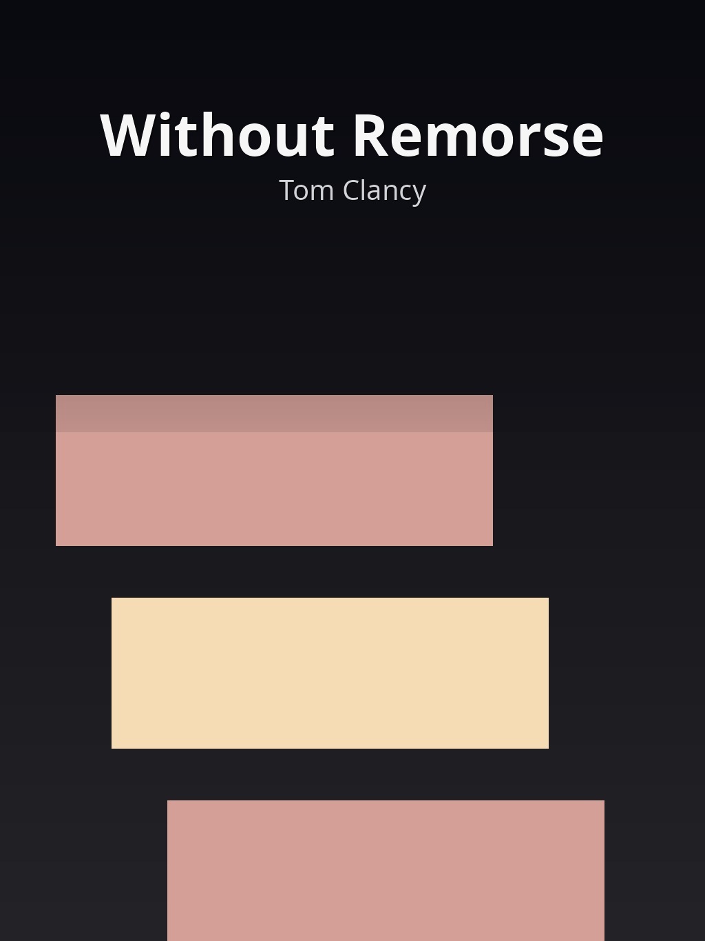 Without Remorse by Tom Clancy book cover