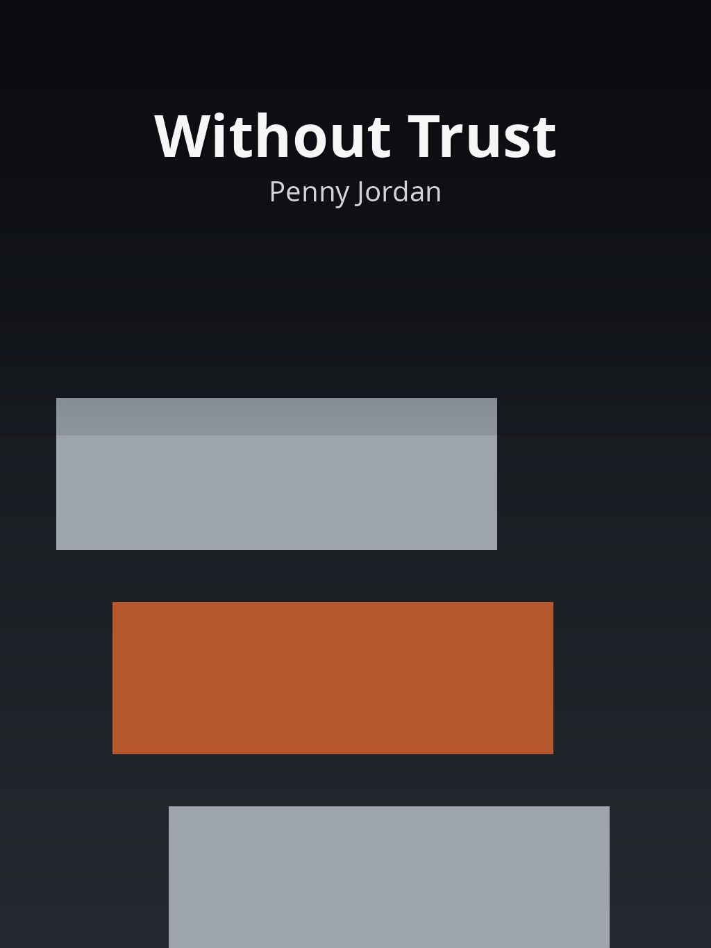 Without Trust by Penny Jordan book cover