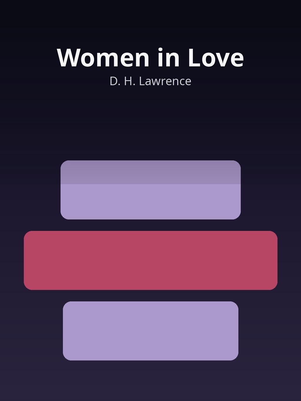 Women in Love by D. H. Lawrence book cover