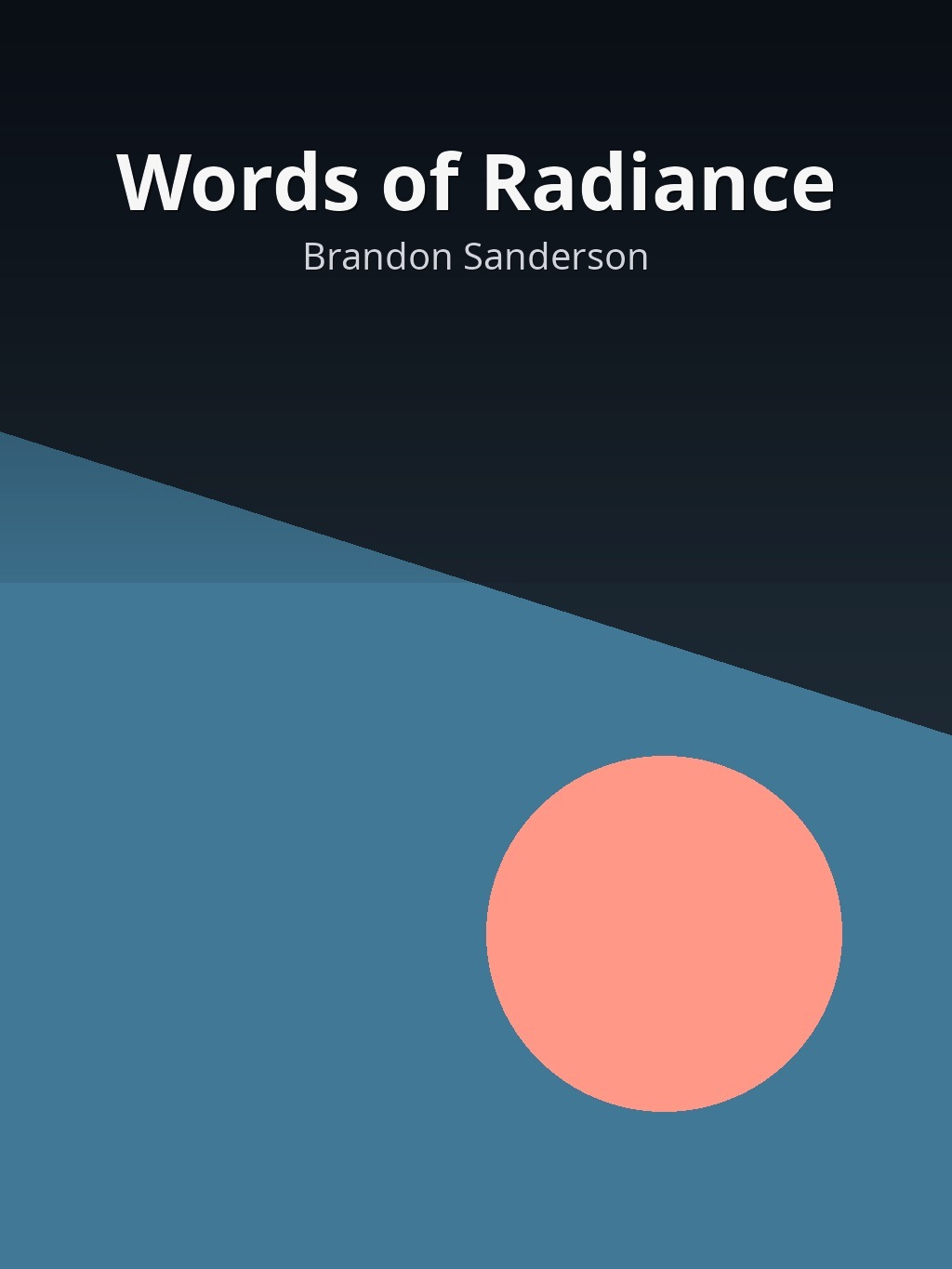 Words of Radiance by Brandon Sanderson book cover