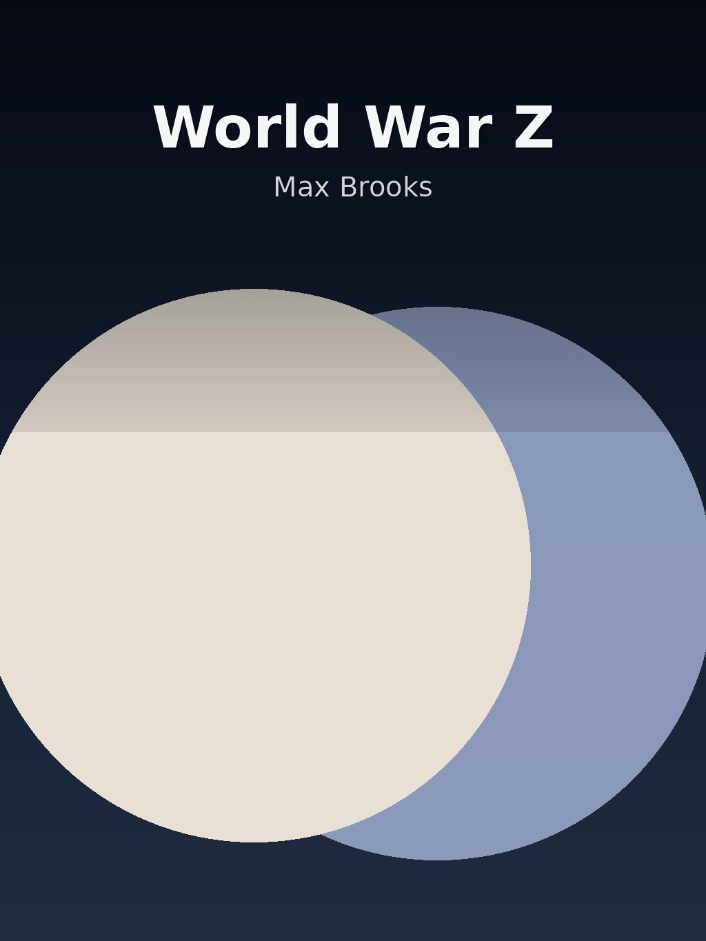 World War Z by Max Brooks book cover