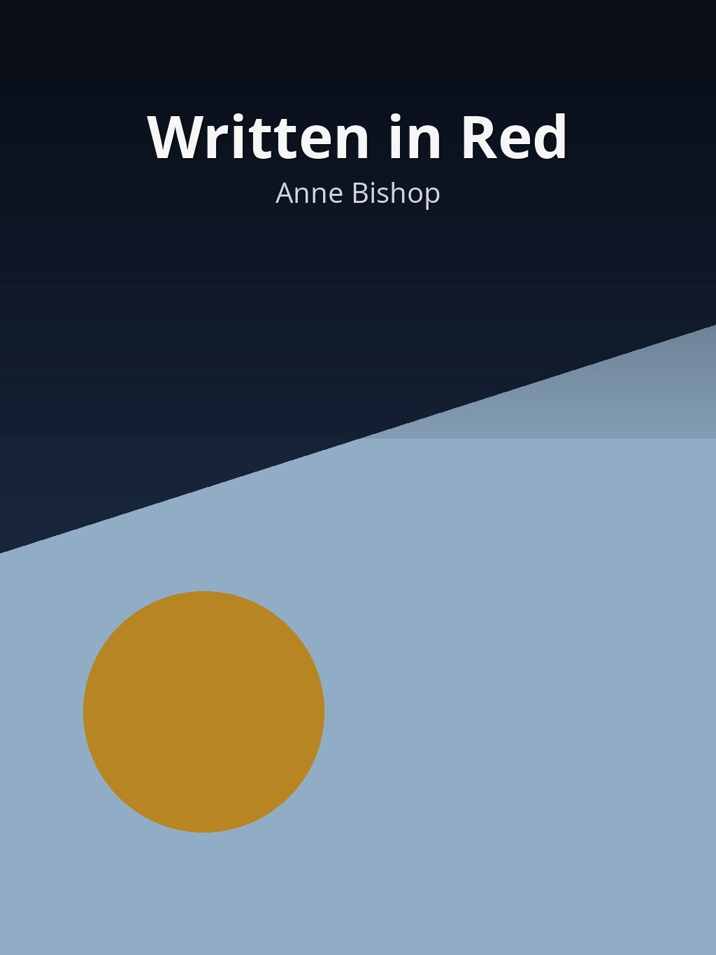 Written in Red by Anne Bishop book cover