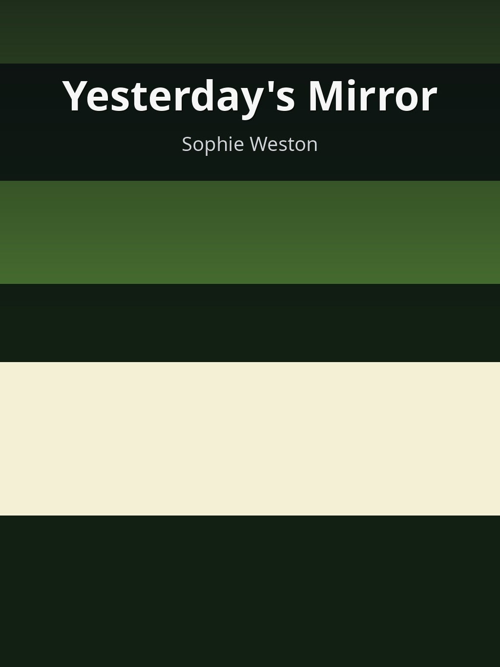 Yesterday's Mirror by Sophie Weston book cover