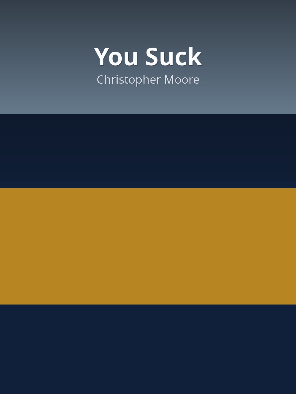 You Suck by Christopher Moore book cover