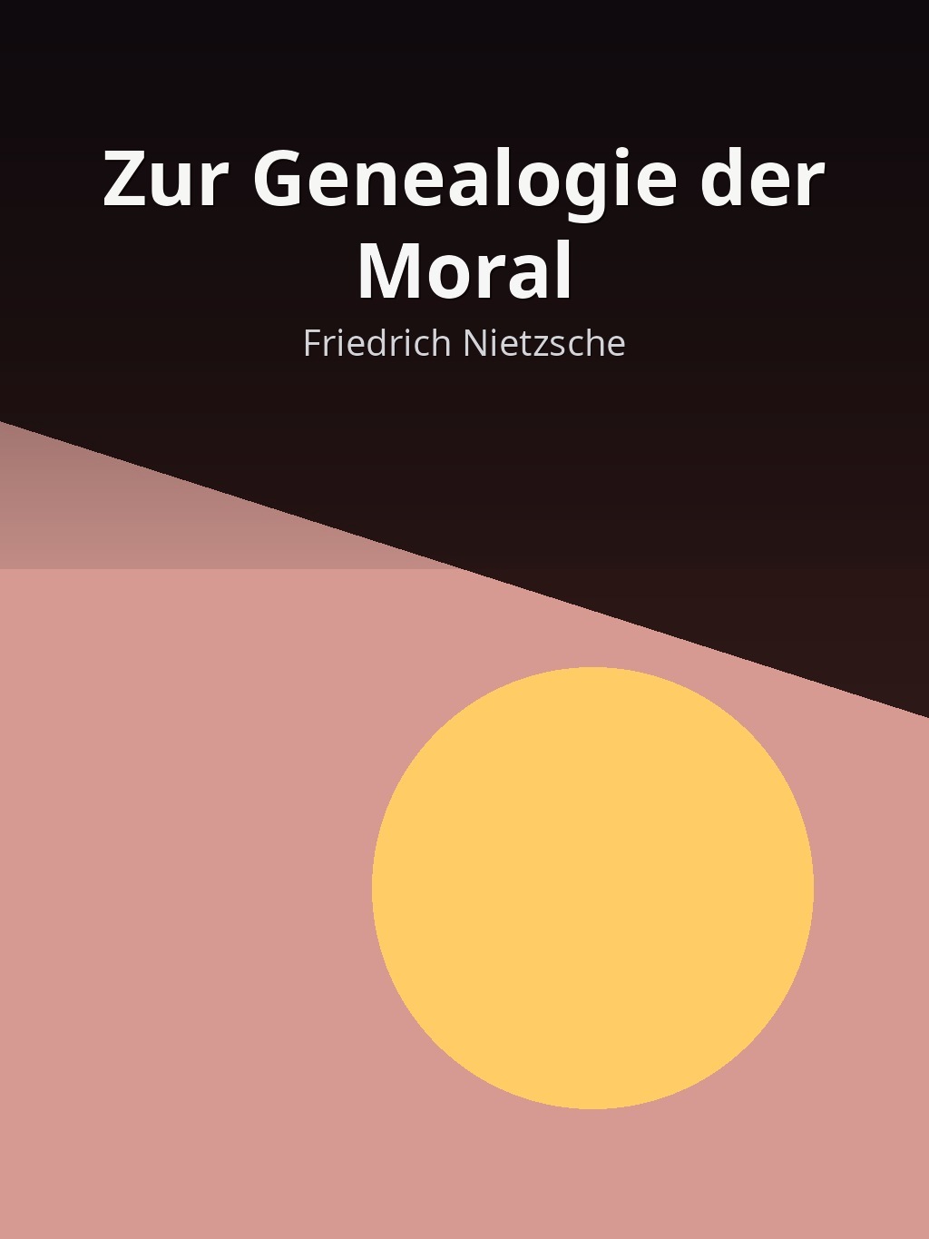 Zur Genealogie der Moral by Friedrich Nietzsche book cover